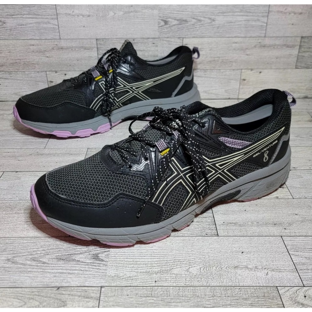 Asics Gel Venture 8 Trail Running Shoes Women’s Size 11 Black/Purple
